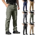 thumbnail image 1 of Mifsaly Cargo Pants for Men Work Outdoor Hiking Pants Lightweight Stretch Casual Waterproof Camping Training Outfits with Multi Pockets Army Green,XL, 1 of 8