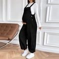 thumbnail image 1 of Mifsaly Corduroy Maternity Overalls for Women Sleeveless Wide Leg Maternity Jumpsuit Adjustable Straps Comfortable Pregnancy Jumpsuits with Pockets XL, 1 of 8
