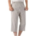 thumbnail image 1 of Mifsaly Cotton Linen Capri Pants Men Plus Size Cropped Pant Lightweight Comfortable Work Going Out Everyday Summer Vacation Clothes with Pockets XXXXL, 1 of 3