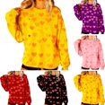 thumbnail image 1 of Mifsaly Cotton Valentines Day Sweatshirt Women Hearts Print Shirts Girlfriend Gifts Oversized Tshirts Crew Neck Long Sleeve Pullover Tops 2026 Festival Fashion Spring Outfits, 1 of 10