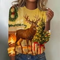 thumbnail image 1 of Mifsaly Cute Christmas Sweatshirts for Women Plus Size Xmas Santa Vintage Pullover Tops Comfy Movies Watching Shirts Tunic Loose Party Blouse 2025 Holiday Festival Clothing, 1 of 4
