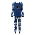 thumbnail image 1 of Mifsaly Family Christmas Pajama Sets Xmas Snowflake Snowman Pjs 2 Piece Loose Raglan Long Sleeve Pullover Sleepwear Crewneck Nightwear Funny Straight Leg Pants with Pockets 2025 Festival Homewear, 1 of 4