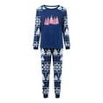 thumbnail image 1 of Mifsaly Family Christmas Pajama Sets Xmas Snowflake Snowman Pjs 2 Piece Loose Raglan Long Sleeve Pullover Sleepwear Crewneck Nightwear Funny Straight Leg Pants with Pockets 2025 Festival Homewear, 1 of 4