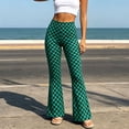 thumbnail image 1 of Mifsaly Flare Leggings for Women Plaid High Waisted Tummy Control Pants Classic Trendy Breathable Packable Workout Gym Yoga Pant, 1 of 7
