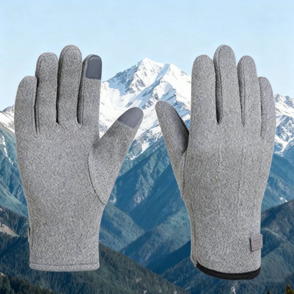 Mifsaly Fleece Gloves for Women Winter Work Gloves Fashion Stretchy Thick Warm Glove Windproof Cold Weather Cycling Work Typing