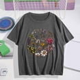 thumbnail image 1 of Mifsaly Floral T-Shirts for Women Short Sleeve Cotton T Shirts Loose Casual Summer Graphic Tees Daily Wear Versatile Breathable Soft Tees 2026 XL, 1 of 4