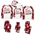 thumbnail image 1 of Mifsaly Funny Christmas Pajamas Family Sets Bright and Merry Xmas Pjs Matching Outfits 2 Piece Loose Pullover Sleepwear Nightwear Classic Plaid Sleep Pants 2025 Festival Holiday Homewear, 1 of 8