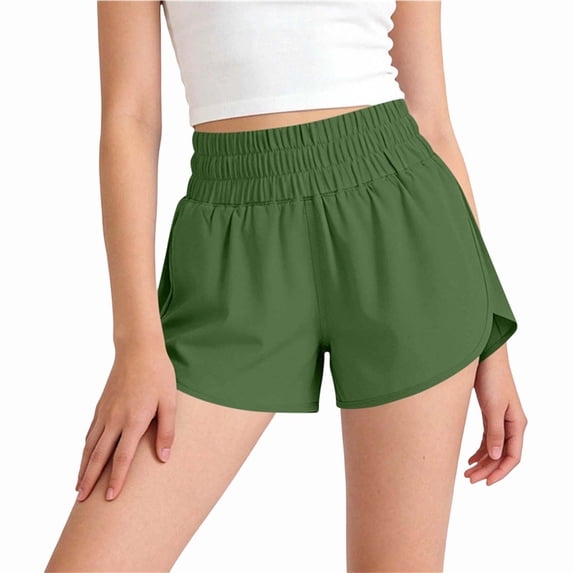 Mifsaly Girls Athletic Running Shorts Quick Dry Lightweight Lounge Shorts Kids Comfy Breathable Workout Summer Casual Bottoms with Pockets