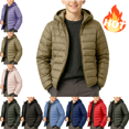 thumbnail image 1 of Mifsaly Girls Boys Lightweight Puffer Jacket Full Zip Hooded Winter Coat Kids Back to School Windproof Warm Outerwear with Pockets, 1 of 2
