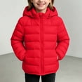 thumbnail image 1 of Mifsaly Girls and Toddlers Warm Puffer Jackets Detachable Hood Zip Up Quilted Coat Fall Winter Daily Outdoor Play Back to School Padded Jacket, 1 of 8