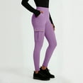 thumbnail image 1 of Mifsaly High Waisted Leggings for Women Stretchy Cargo Pants with Button-Flap Pockets Gym Outdoor Running Workout Pant Everyday Fashion Spring Summer Outfits XL, 1 of 5