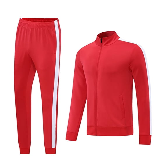 Mifsaly Kids 2 Piece Tracksuit Sets Boys Girls Full Zip Long Sleeve Jacket and Jogger Pants Fall Winter Soccer Training Uniform Sports Outfits