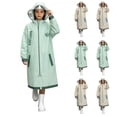 thumbnail image 1 of Mifsaly Kids Rain Poncho Boys Girls Full Zip Rain Jacket Lightweight Breathable Waterproof Outdoor Hooded Raincoat, 1 of 7