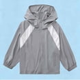 thumbnail image 1 of Mifsaly Kids Sun Protection Jacket Upf 50+ Lightweight Long Sleeve Zip Up Hoodie Breathable Cooling Boys Girls Outdoor Athletic Workout Outerwear 14 Years, 1 of 5