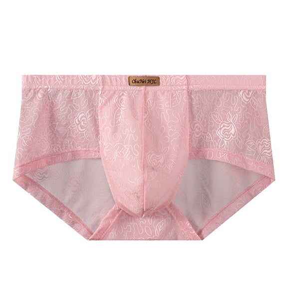 Mifsaly Lace Briefs for Men Floral Underwear Featuring Sheer Side ...