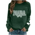 thumbnail image 1 of Mifsaly Lightweight Sweatshirts for Women Mama-Print Oversized Long Sleeve Sweatshirt Gym Workout Fashion Pullover Tops Going Out Spring Fall Streetwear XXL, 1 of 5