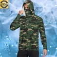 thumbnail image 1 of Mifsaly Lightweight Zip Up Hoodie Men Upf 50+ Sun Protection Shirts Camouflage Lightweight Summer Hoodies Hunting Outdoor Sweatshirt with Mask M, 1 of 7