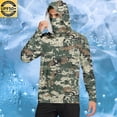 thumbnail image 1 of Mifsaly Lightweight Zip Up Hoodie Men Upf 50+ Sun Protection Shirts Camouflage Lightweight Summer Hoodies Hunting Outdoor Sweatshirt with Mask XL, 1 of 7