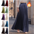 thumbnail image 1 of Mifsaly Long Pleated Maxi Skirts for Women A Line High Waist Skirt formal Occasion Wedding Guest Party Elegant Clothes M, 1 of 7