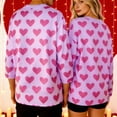 thumbnail image 1 of Mifsaly Matching Couples Sweatshirt Mens Womens Valentines Sweatshirt 2026 Hearts Print Shirts Cotton Oversized Tshirts Long Sleeve Pullover Tops Funny Festival Spring Unisex Outfits, 1 of 8