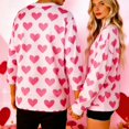 thumbnail image 1 of Mifsaly Matching Couples Sweatshirt Mens Womens Valentines Sweatshirt 2026 Hearts Print Shirts Cotton Oversized Tshirts Long Sleeve Pullover Tops Funny Festival Spring Unisex Outfits, 1 of 8