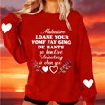 thumbnail image 1 of Mifsaly Matching Couples Sweatshirts Cotton Valentines Day Sweatshirt Letter Print Oversized Tshirts Long Sleeve Crewneck Pullover Tops Girlfriend Gifts Outfits, 1 of 9