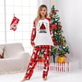 thumbnail image 1 of Mifsaly Matching Family Christmas Pajama Sets Xmas Snowflake Pjs 2 Piece Holiday Pullover Sleepwear Long Sleeve Nightwear Bright and Merry Plaid Pants 2025 Festival Loungewear Funny Gifts, 1 of 7