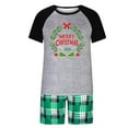 thumbnail image 1 of Mifsaly Matching Family Christmas Pajamas Set Loose Pjs 2 Piece 2025 Xmas Funny Print Short Sleeve Pullover Sleepwear Classic Crewneck Nightwear & Plaid Sleep Pant Festival Holiday Fashion Homewear, 1 of 5