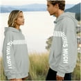 thumbnail image 1 of Mifsaly Matching Hoodies for Couples Valentines Hooded Sweatshirt Girlfriend Gifts Sweatshirts Letter Print Pullover Tops Matching Hoodie Husband and Wife Going Out Festival Unisex Outfits, 1 of 8