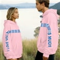 thumbnail image 1 of Mifsaly Matching Hoodies for Couples Valentines Hooded Sweatshirt Girlfriend Gifts Sweatshirts Letter Print Pullover Tops Matching Hoodie Husband and Wife Going Out Festival Unisex Outfits, 1 of 8