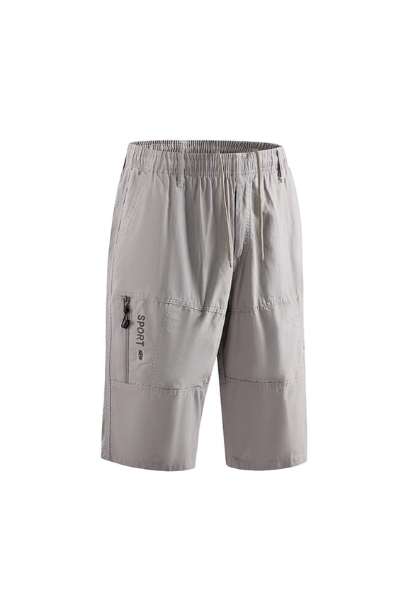 Men's Cargo Shorts Breathable Outdoor Summer Short Pants with Zipper Pockets Adventure Trekking Plus Size Everyday Clothes L