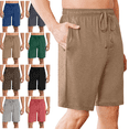 thumbnail image 1 of Mifsaly Mens Pajama Shorts Cotton Soft Cozy Sleep Shorts Drawstring Elastic Waist Breathable Beach Short Pants Lounge Summer Outfits With Pockets XL, 1 of 8