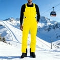 thumbnail image 1 of Mifsaly Mens Snow Bibs Windproof Waterproof Insulated Snow Pants Winter Warm Ski Bib Overalls Thermal Adjustable Suspenders Snowboarding Pant with Pockets L, 1 of 9