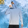 thumbnail image 1 of Mifsaly Mens Sun Shirts Upf 50+ Lightweight Summer Hoodies Gradient Long Sleeve Quick-Dry Sun Protection Shirt Cycling Running Athletic Sweatshirt with Mask 2026 M, 1 of 7