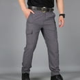 thumbnail image 1 of Mifsaly Mens Waterproof Hiking Pants Lightweight Quick Dry Outdoor Cargo Pants with Multi Pockets Comfortable Fishing Camping Training Utility Bottoms Gray,XL, 1 of 4