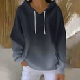 thumbnail image 1 of Mifsaly Oversized Hoodies for Women Cotton Gradient Color Long Sleeve Drawstring Hooded Sweatshirt Drop Shoulder Fashion Pullover Outerwear with Pockets 2025 Y2K Outfits, 1 of 5