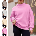 thumbnail image 1 of Mifsaly Oversized Sweatshirt for Women Turtleneck Long Sleeve Pullover Tops Drop Shoulder Sport Hoodie Fall Fashion Outfits 2025 Preppy Clothing, 1 of 9