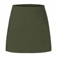 thumbnail image 1 of Mifsaly Pencil Mini Skirt for Women Solid Color A Line High Waist Bodycon Skirts Casual Work Summer Travel Vintage Outfits S, 1 of 4