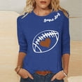thumbnail image 1 of Mifsaly Plus Size Game Day Shirt Women Football Heart Graphic Long Sleeve Tee Team Fans Game Day Football Tee XL, 1 of 5
