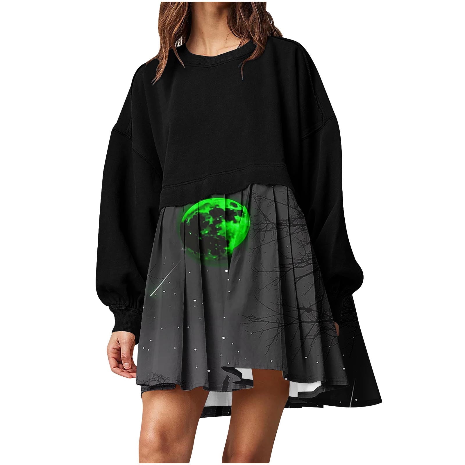 Mifsaly Plus Size Halloween Costumes Woman 2024 Scary Maxi Dresses