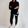 thumbnail image 1 of Mifsaly Plus Size Lounge Sets for Women Leisure Wear Set Fall 2 Piece Side Split Long Sleeve Pullover Sweatshirt Stretchy Ankle Pants Trendy Leggings Running Jogging Casual Matching Outfits, 1 of 6