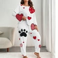 thumbnail image 1 of Mifsaly Plus Size Pajamas for Women Set Valentine Pajama Heart Print Oversized Sleepwear Cozy Sleep Pant Dressy Casual Pjs Homewear Spring Summer Matching Outfit 2026 XL, 1 of 4