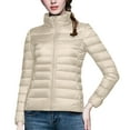 thumbnail image 1 of Mifsaly Plus Size Quilted Jackets for Women Lightweight Zip up Warm Padded Coats Long Sleeve Stand Collar Thermal Outerwear 2025 Windproof Winter Outfits with Pockets, 1 of 6