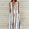 thumbnail image 1 of Mifsaly Plus Size Sleeveless Dress for Women Abstract Print Womens Sundresses Summer Vacation Beach Button Front Flowy Long Dresses with Pockets XXL, 1 of 5