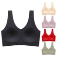 thumbnail image 1 of Mifsaly Seamless Wireless Bra for Women Full Coverage Bra Comfy Soft Anti-Sagging Breasts Bralettes with Support Breathable Soild Color Casual Sport Underwear, 1 of 3