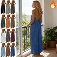 thumbnail image 1 of Mifsaly Summer Jumpsuits for Women Wide Leg Backless Linen Jumpsuit Lightweight Flowy Vacation Overalls with Pockets S, 1 of 6