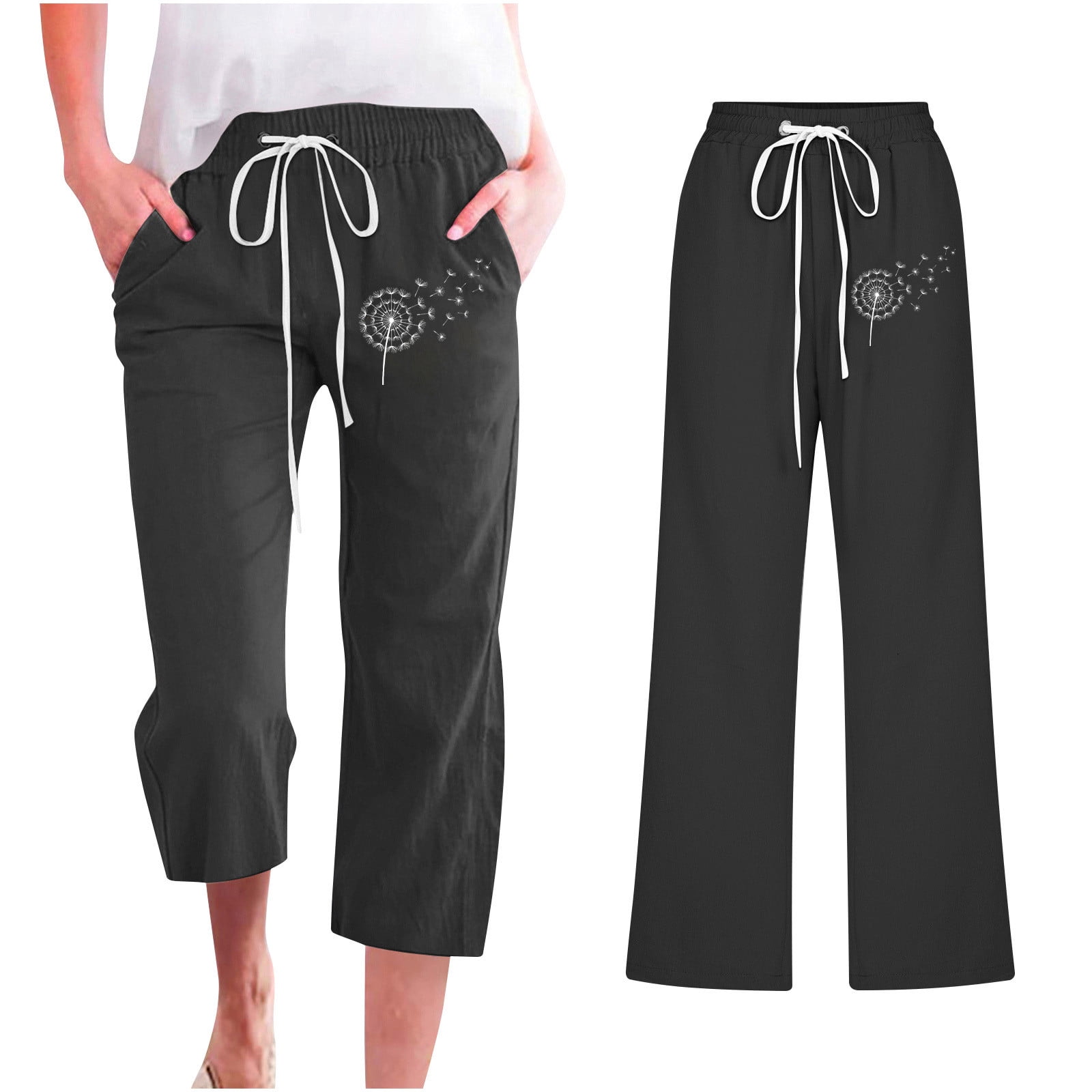 Mifsaly Sweatpants Women Petite Short Thick Fleece Lined Leggings Tall