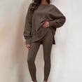 thumbnail image 1 of Mifsaly Track Suits 2 Piece Set for Women Loose Crewneck Sweatshirts and Base Leggings Fall Winter Daily Athletic Running Lounge Matching Outfits, 1 of 7