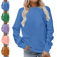 thumbnail image 1 of Mifsaly Tunic Sweatshirts for Women 4X Oversized Sweatshirt Round Neck Long Sleeve Casual Pullover Cozy Winter Clothes, 1 of 7