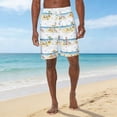 thumbnail image 1 of Mifsaly Vacation Shorts Men Sunset Scene Printed Beach Shorts Drawstring Elastic Waist Loose Casual Beachwear Comfortable Summer Short Pants With Pockets, 1 of 8